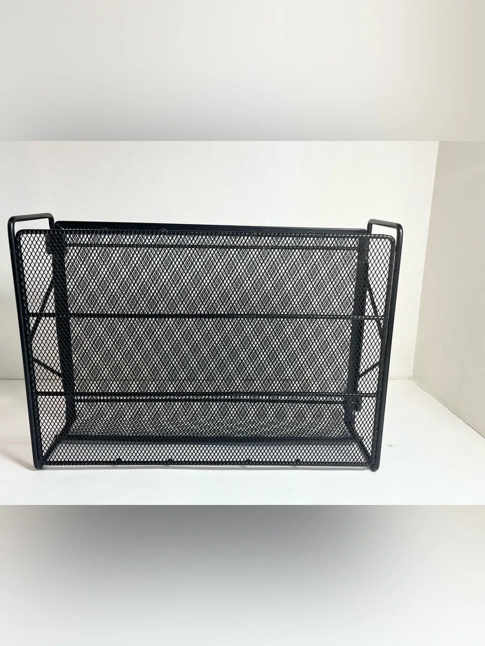Black Mesh/Metal Desk Organizer Set - Home/Office Storage (6 Pieces) Excellent